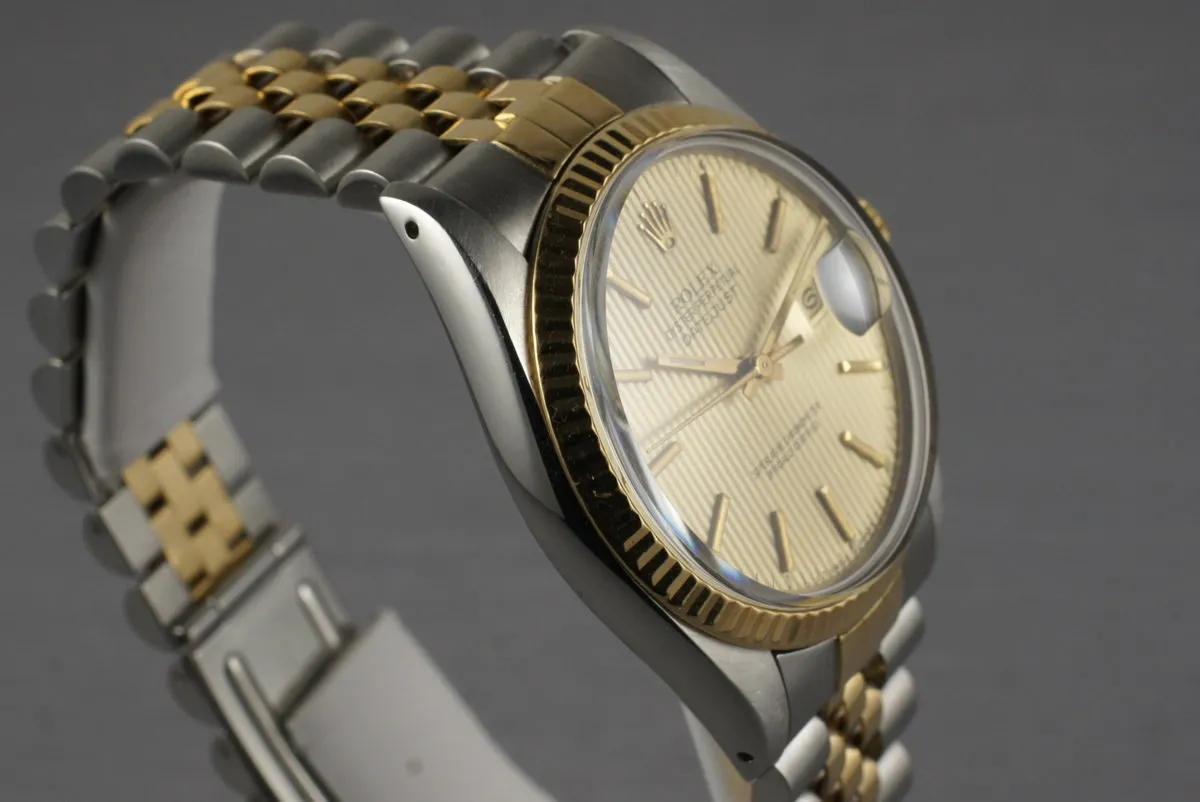 1987 Rolex Two Tone DateJust 16013 ‘Tapestry’ Dial