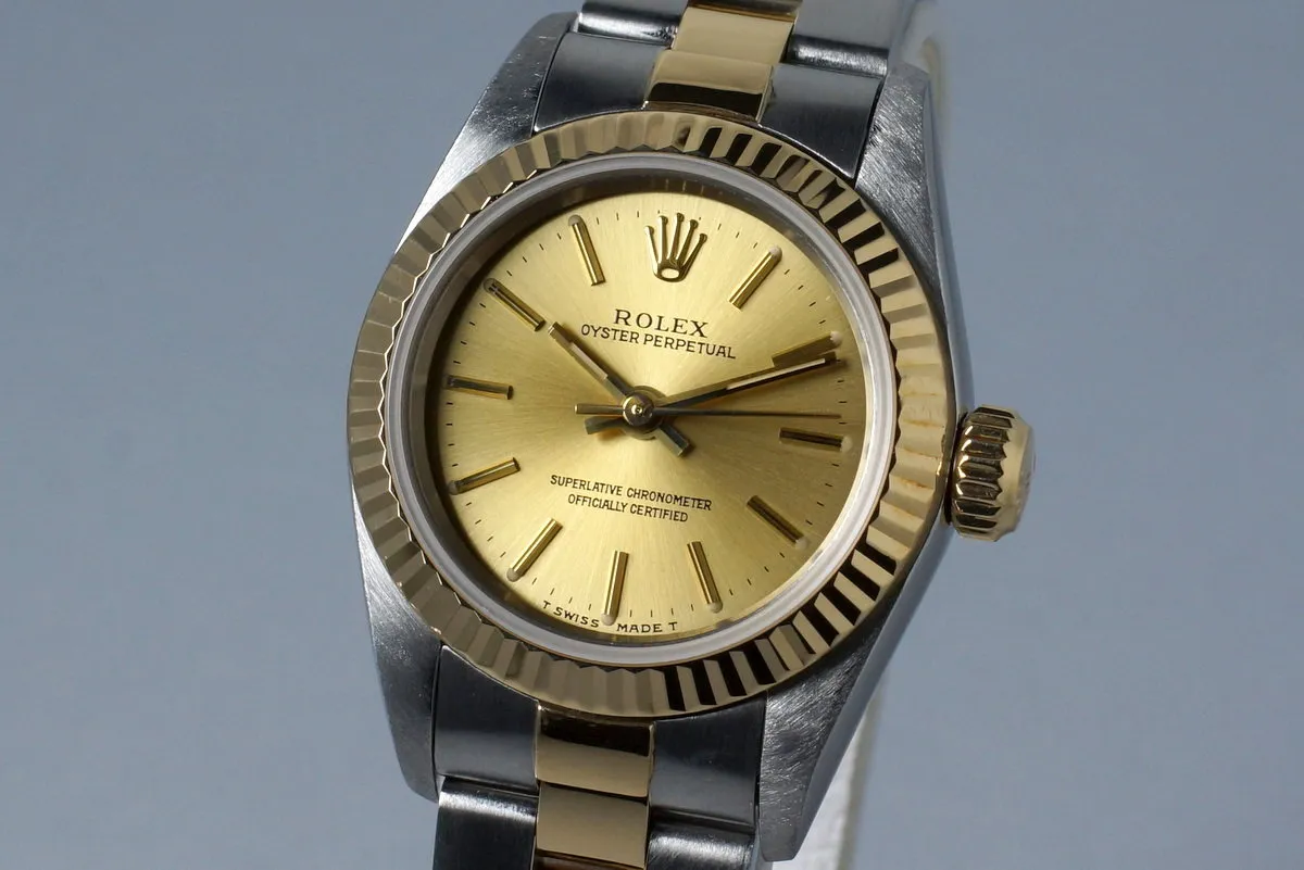 1995 Rolex Ladies Two Tone Oyster Perpetual 67193