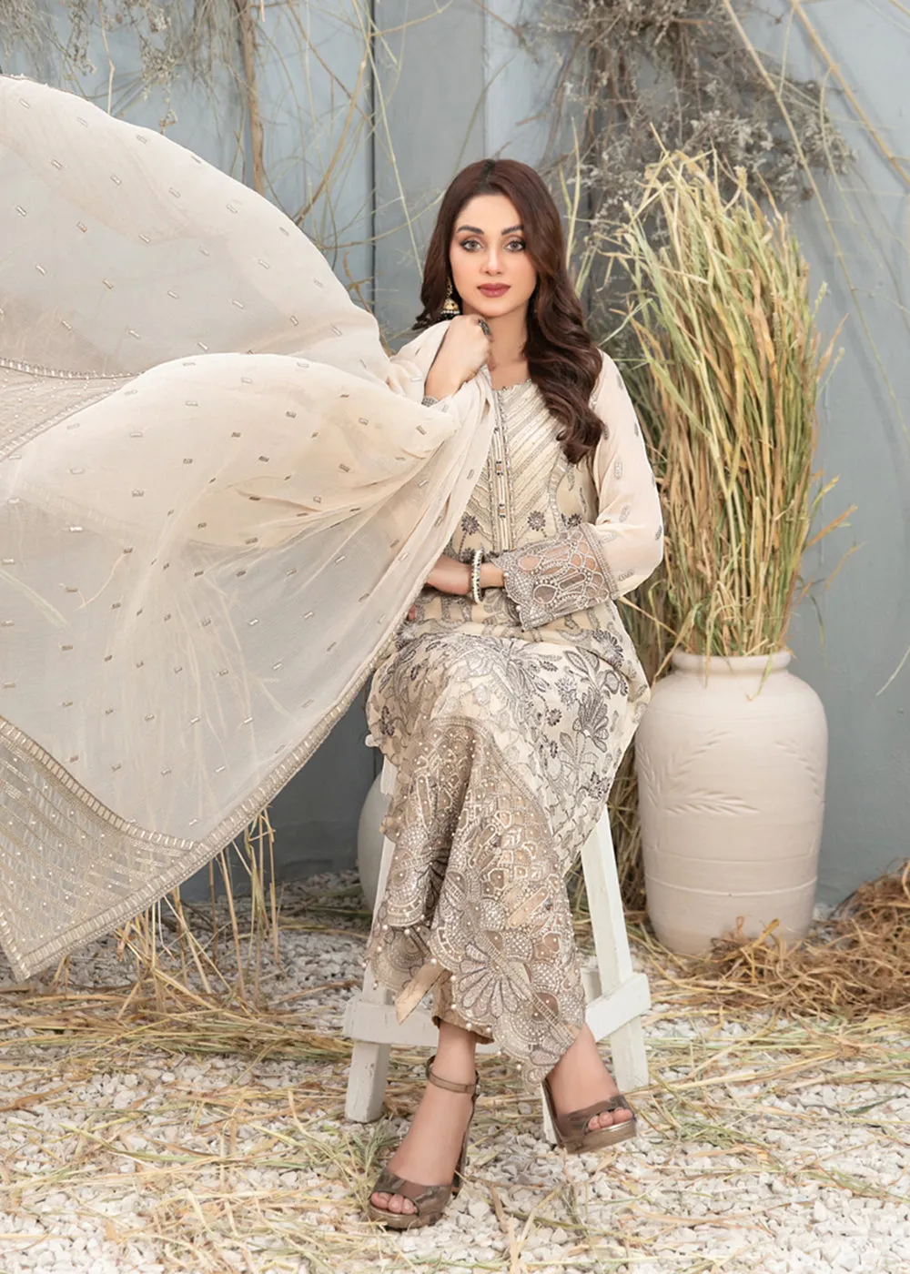 Arushi Formal Chiffon Collection '24 by Tawakkal Fabrics | D - 9878