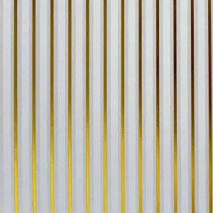 Cheltenham Stripes Ivory Lustre Gold Paper