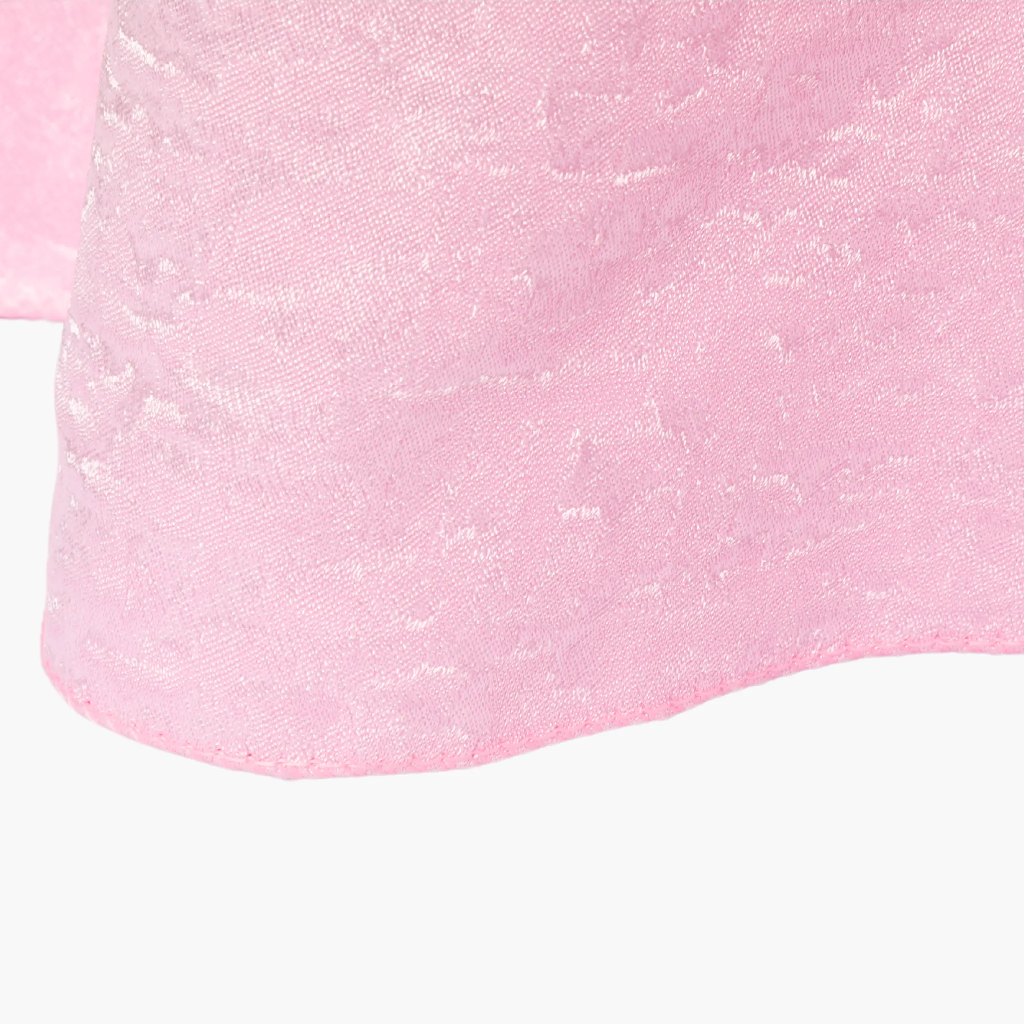 Crinkle Shimmer 120" Round Tablecloth - Pink