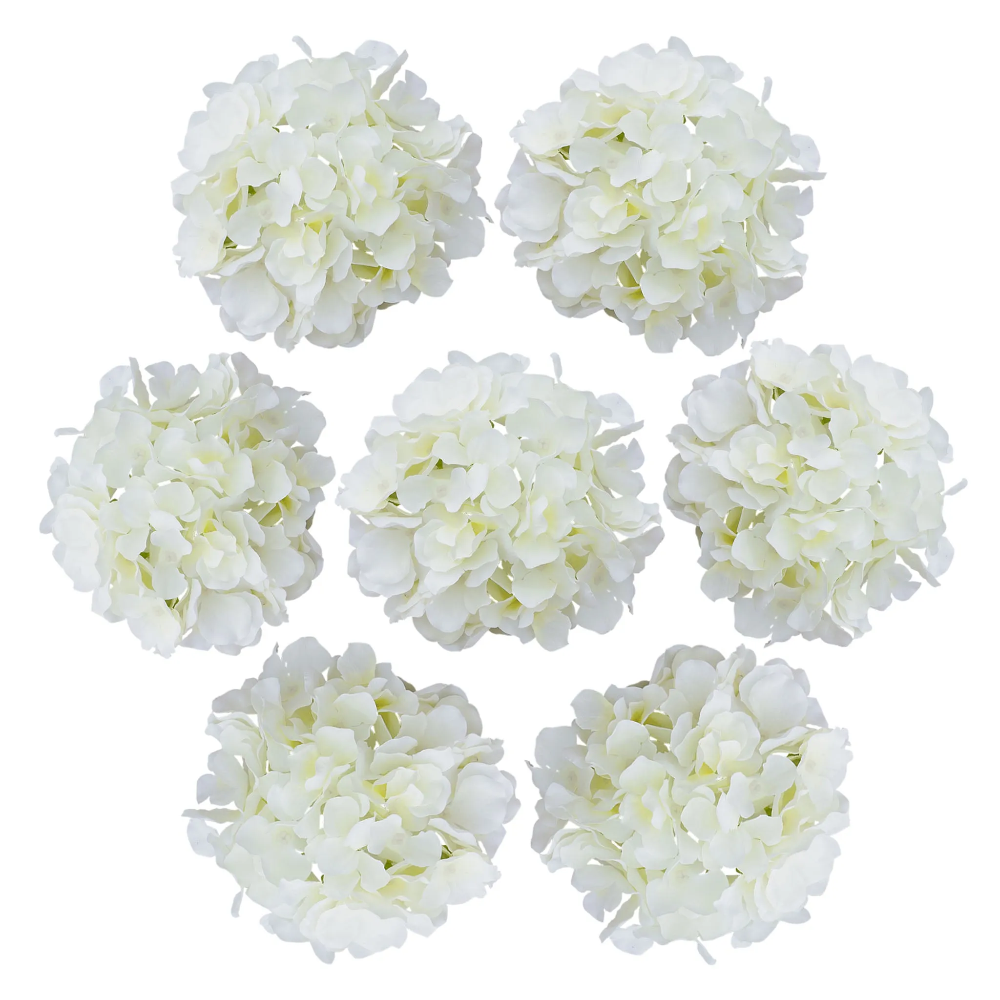 Fake Hydrangea Silk Flower Heads 17cm