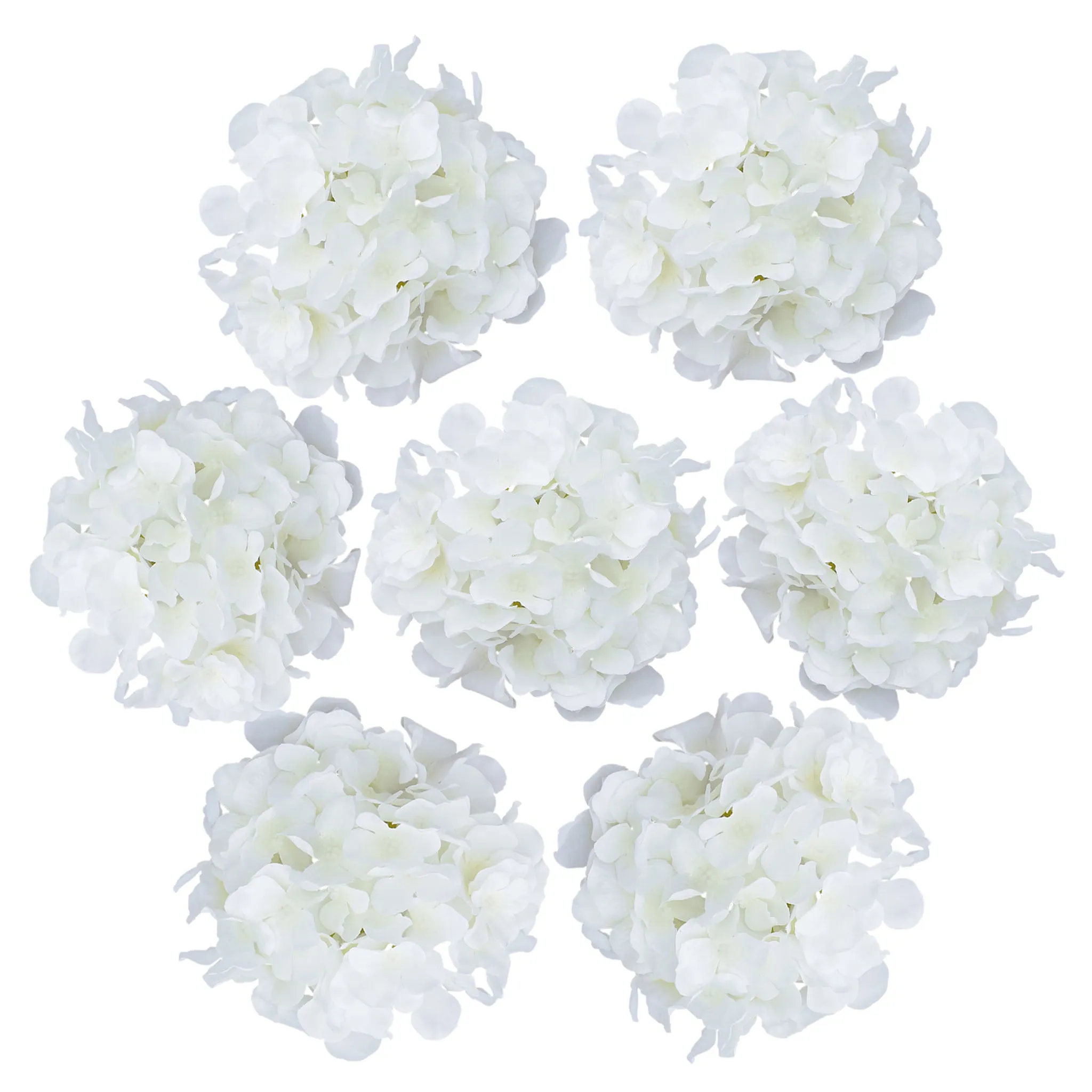 Fake Hydrangea Silk Flower Heads 17cm