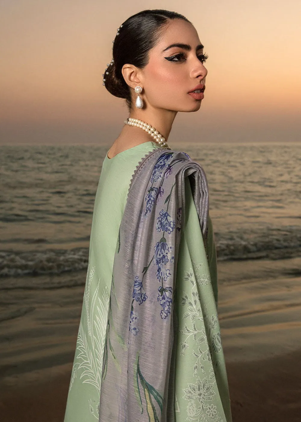 Green Luxury Lawn Suit | Rang Rasiya | Florence Lawn '23 | IRIS- D5