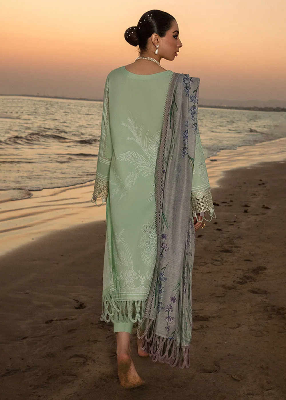 Green Luxury Lawn Suit | Rang Rasiya | Florence Lawn '23 | IRIS- D5