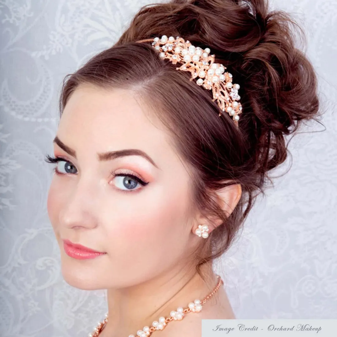 Heirloom of Rose Gold Side Tiara