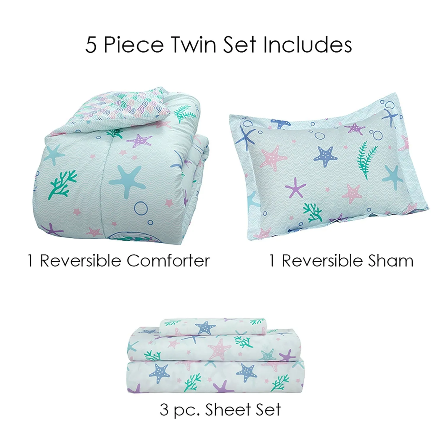 Kidz Mix Mystical Mermaid Bed in a Bag