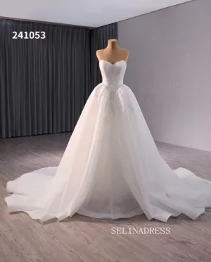 Luxury Ball Gown Sweetheart Lace Wedding Dress Haute Couture Bridal Gowns 241053