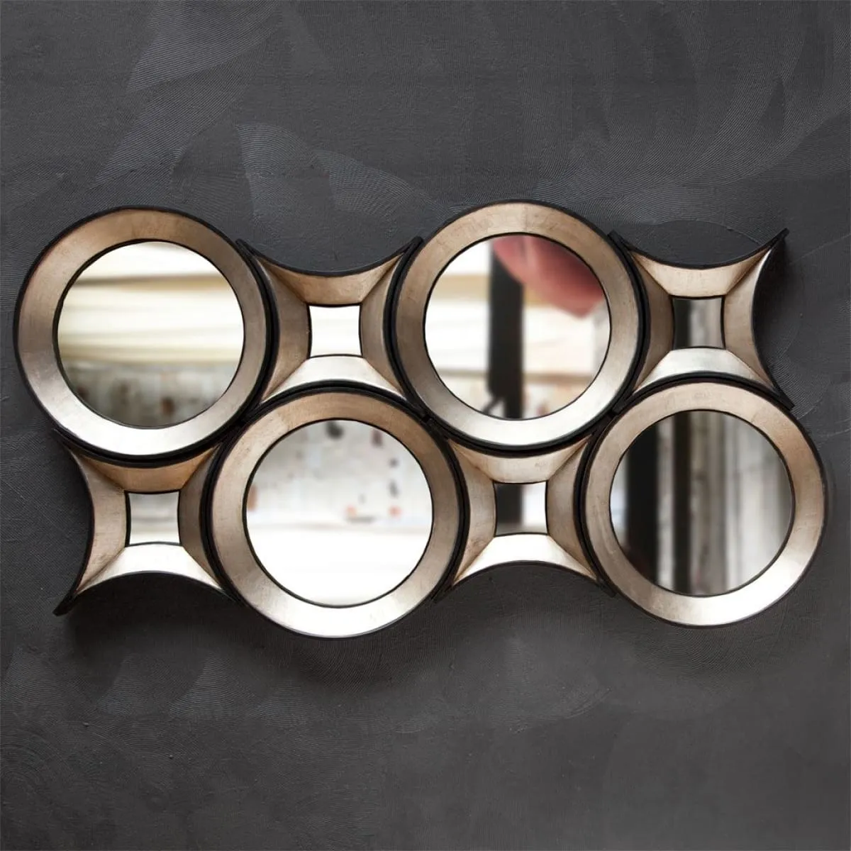 Ovallas Wall Mirror Champagne Wood | Star