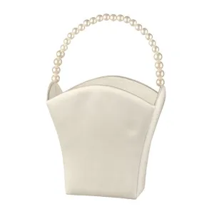 Pearl Handle Flower Girl Basket