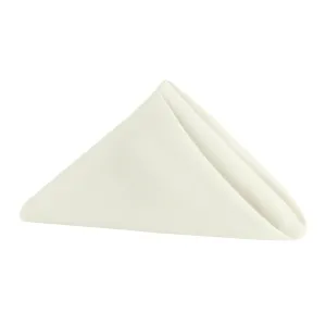 Polyester Napkin 20"x20" - Light Ivory/Off White