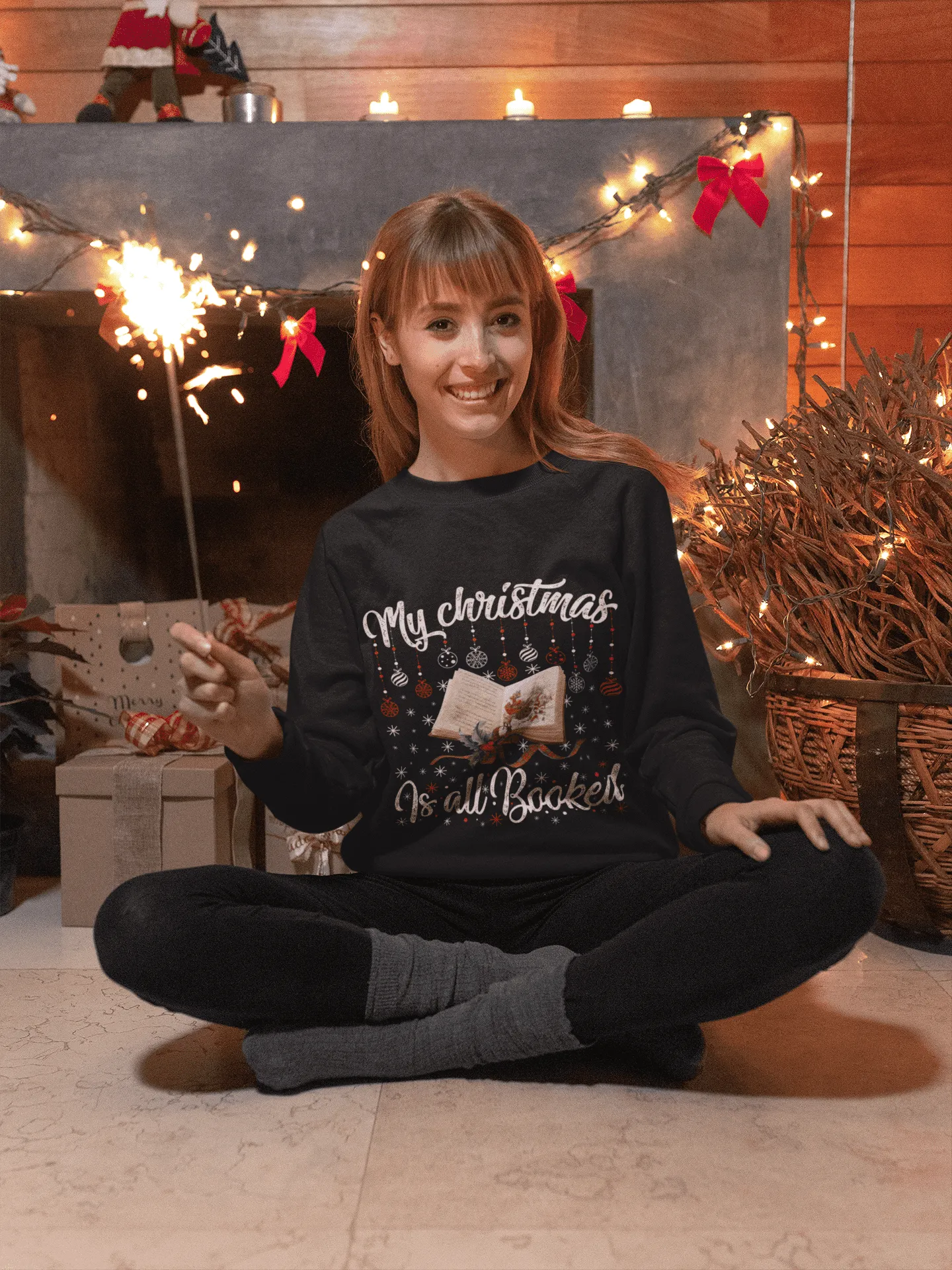 "My Christmas Is All Booked" Sweatshirt