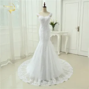 Sexy Vestidos De Novia Mermaid Robe De Mariage Tulle With Lace Detachable Straps Long Wedding Dresses 2019 OW 3050 Bridal Gown