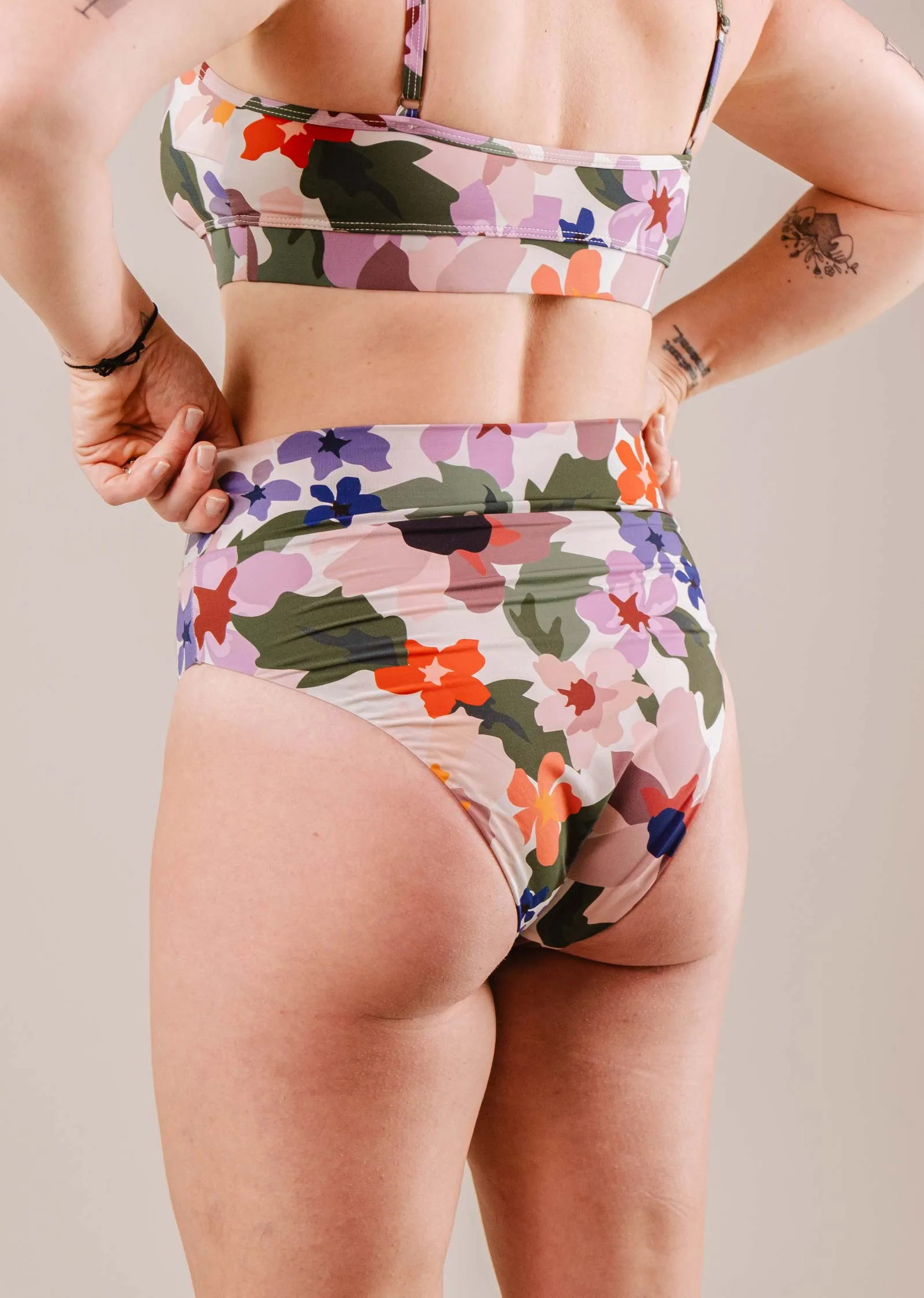 Tofino Botanica High Leg High Waist Bikini Bottom