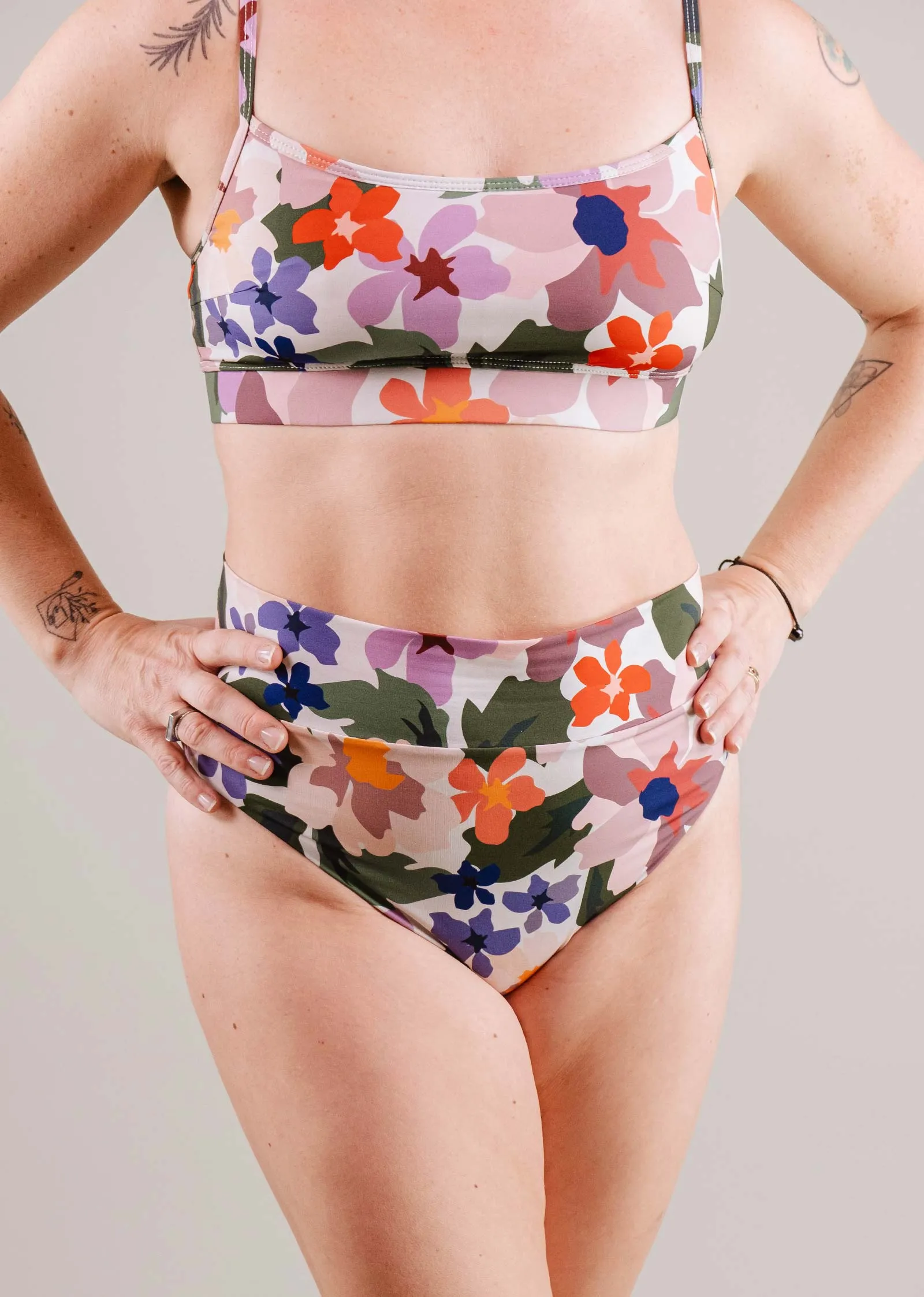 Tofino Botanica High Leg High Waist Bikini Bottom