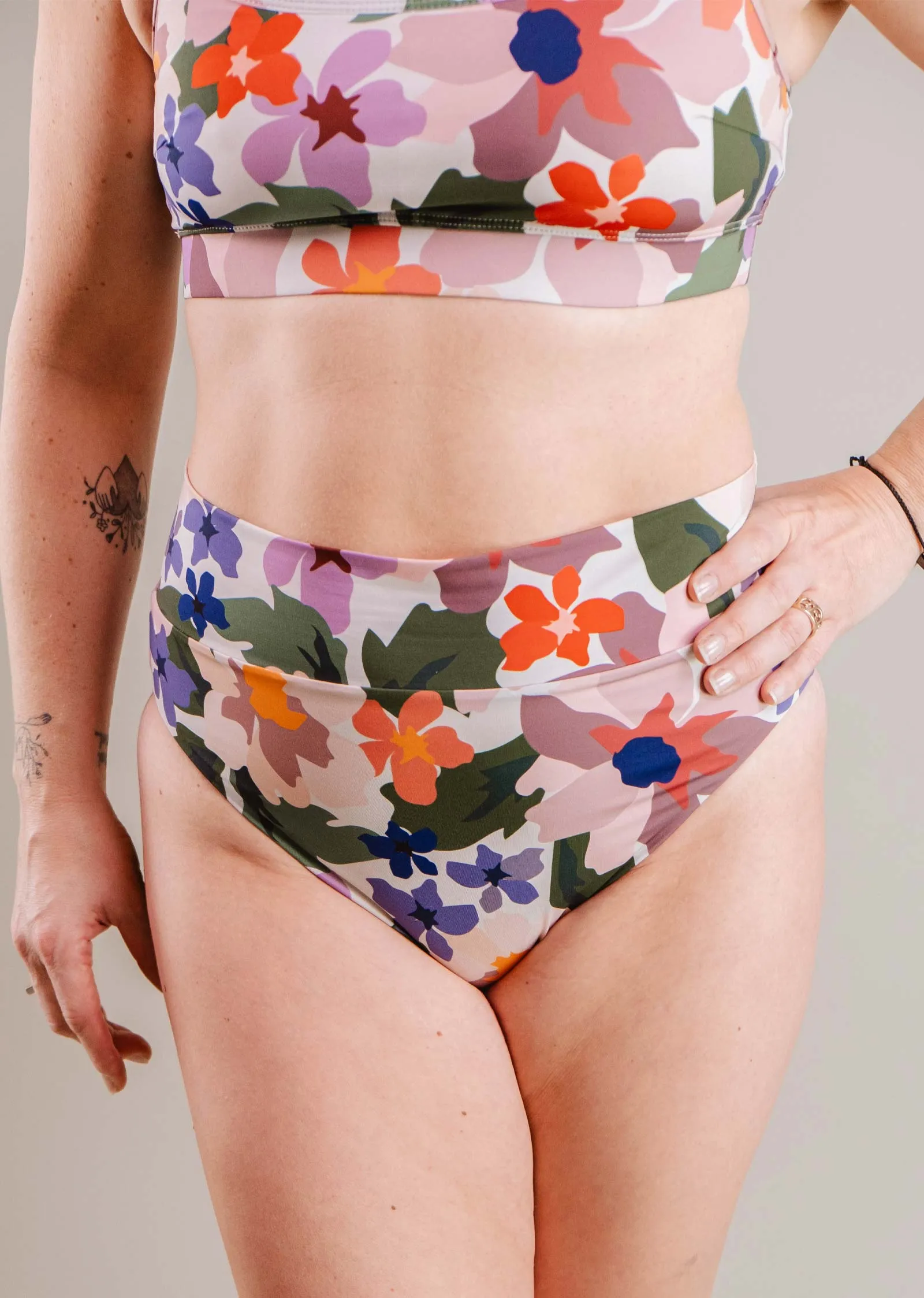 Tofino Botanica High Leg High Waist Bikini Bottom