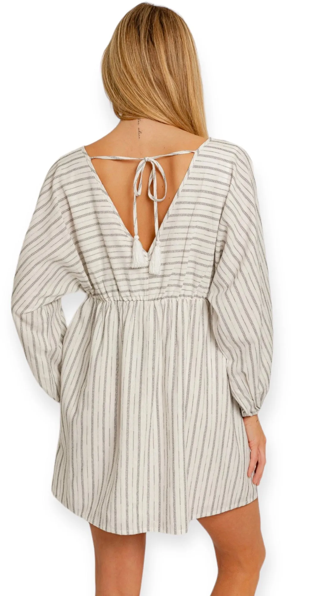 Vacay Ready Empire Waist Bubble Sleeve Dress