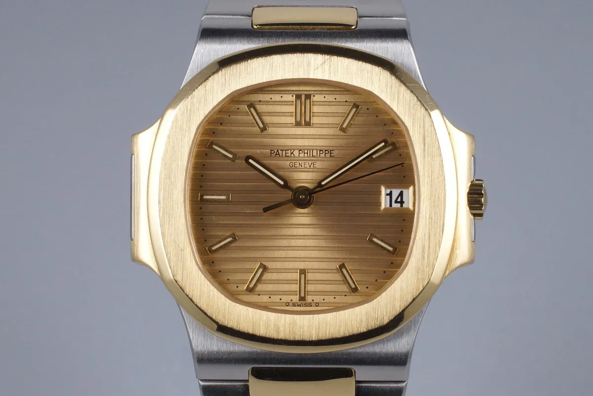 Vintage Patek Philippe Two Tone Nautilus 3800-1