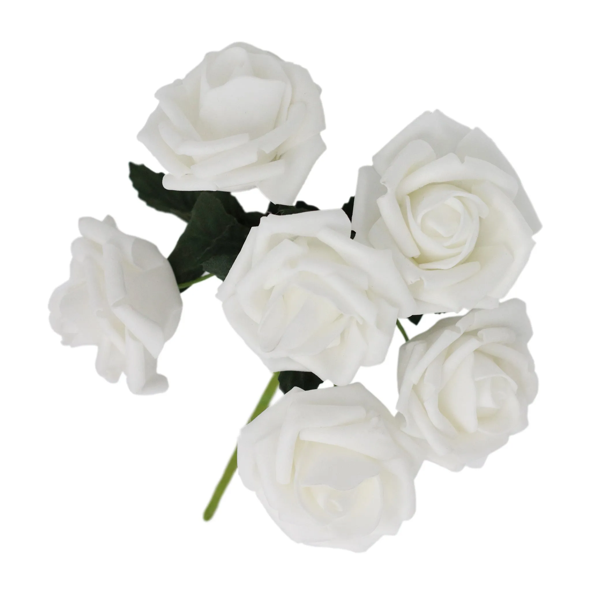 White Roses Foam Flowers Artificial Off White for Crafts diy